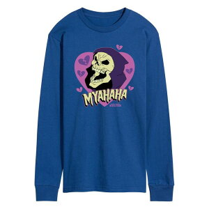 �A�j���L�����N�^�[ �����Y �g�b�v�X T�V���c �O���t�B�b�N Licensed Character Men's Masters Of The Universe Skeletor Long Sleeve Graphic Tee Blue �u���[