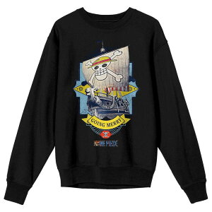 �A�j���L�����N�^�[ �����Y �g�b�v�X T�V���c �O���t�B�b�N Licensed Character Men's One Piece Going Merry Long Sleeve Graphic Tee Black �u���b�N