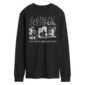 �A�j���L�����N�^�[ �����Y �g�b�v�X T�V���c Licensed Character Men's Genesis 1974 Tour Long Sleeve Tee Black �u���b�N