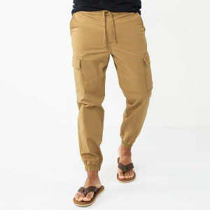 �\�m�} �����Y �{�g���X �J�W���A���p���c Men'sonoma Goods For Life Pull-On Cargo Jogger Pants Darkhaki �J�[�L