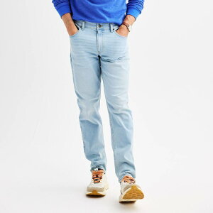 �\�m�} �����Y �{�g���X �f�j���p���c �W�[���Y Men'sonoma Goods For Life Athletic Fit Jeans Light Bleach Wash