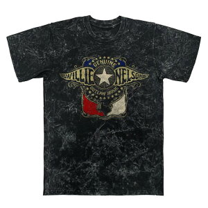 �A�j���L�����N�^�[ �����Y �g�b�v�X T�V���c �O���t�B�b�N Licensed Character Men's Willie Nelson Outlawings Graphic Tee Black Mineral Wash �u���b�N