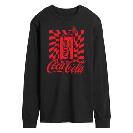 アニメキャラクター メンズ トップス Tシャツ グラフィック Licensed Character Men's Coca-Cola Can Long Sleeve Graphic Tee Black ブラック