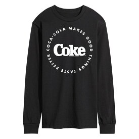 アニメキャラクター メンズ トップス Tシャツ グラフィック Licensed Character Men's Coca-Cola Coke Makes Things Taste Better Graphic Tee Black ブラック