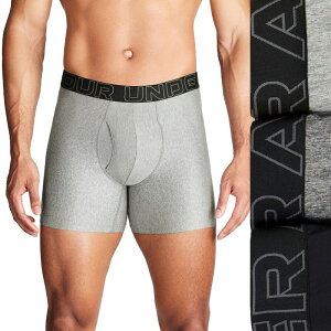 �A���_�[�A�[�}�[ �����Y �A���_�[�E�F�A �{�N�T�[�p���c Men's Under Armour 3-pack Performance Tech 6-in. Boxer Briefsteel