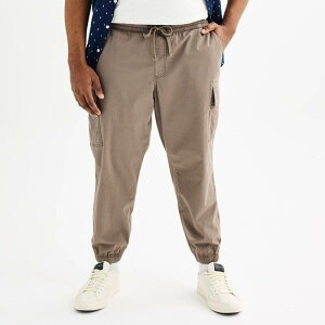 �\�m�} �����Y �{�g���X �J�W���A���p���c �g�[�� Big & Tall Sonoma Goods For Life Pull-On Cargo Jogger Pants Kagan Khaki �J�[�L