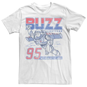 �f�B�Y�j�[ �s�N�T�[ �����Y �g�b�v�X T�V���c Disney / Pixar's Toy Story Buzz Lightyear Men's Intergalactic Hero Tee White �z���C�g