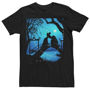�f�B�Y�j�[ �����Y �g�b�v�X T�V���c Disney's Lady And The Tramp Men's Bridge Silhouettee Black �u���b�N
