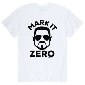 �A�j���L�����N�^�[ �����Y �g�b�v�X T�V���c Licensed Character Men's The Big Lebowski Mark It Zero Tee White �z���C�g