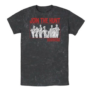 �A�j���L�����N�^�[ �����Y �g�b�v�X T�V���c Licensed Character Men'scooby-Doo Scoobynatural Join The Hunt Group Shot Line Up Tee Black �u���b�N