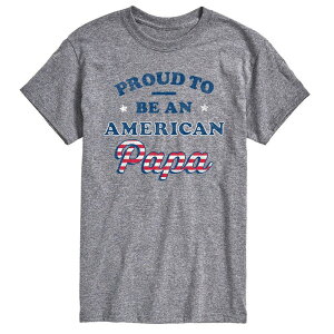 �A�j���L�����N�^�[ �����Y �g�b�v�X T�V���c �g�[�� Licensed Character Big & Tall American Papa Tee Gray �O���[