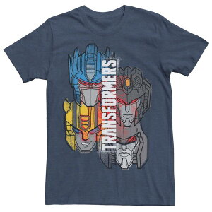 �A�j���L�����N�^�[ �����Y �g�b�v�X T�V���c �O���t�B�b�N Licensed Character Men's Transformers Autobots & Decepticons Graphic Tee Navy Heather �w�U�[