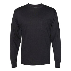 �t���\ �����Y �g�b�v�X T�V���c Floso Workwear Long Sleeve Pocket-Shirt Black �u���b�N