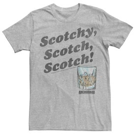 アニメキャラクター メンズ トップス Tシャツ Licensed Character Men's Anchorman Scotchy Scotch Glass Tee Athletic Heather ヘザー