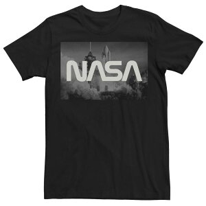�A�j���L�����N�^�[ �����Y �g�b�v�X T�V���c Licensed Character Men's NASA Space Shuttle Blast Off Tee Black �u���b�N