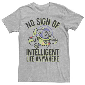 �f�B�Y�j�[ �s�N�T�[ �����Y �g�b�v�X T�V���c Disney / Pixar's Toy Story Buzz Lightyear Men's No Intelligent Life Tee Athletic Heather �w�U�[