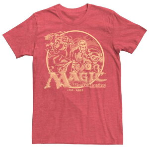 �A�j���L�����N�^�[ �����Y �g�b�v�X T�V���c ���B���e�[�W ���S Licensed Character Men's Magic: The Gathering Est. 1993 Vintage Logo Tee Red Heather �w�U�[