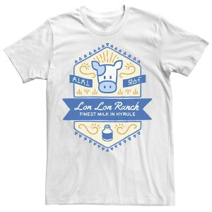 �A�j���L�����N�^�[ �����Y �g�b�v�X T�V���c Licensed Character Men's Zelda Lon Ranch Finest Milk In Hyrule Tee White �z���C�g