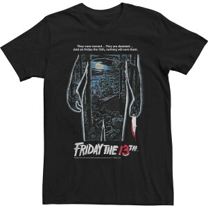 �A�j���L�����N�^�[ �����Y �g�b�v�X T�V���c Licensed Character Men's Friday The 13th Poster Tee Black �u���b�N