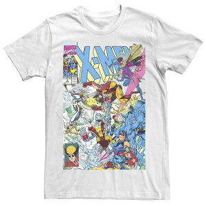�A�j���L�����N�^�[ �����Y �g�b�v�X T�V���c �g�[�� Licensed Character Big & Tall Marvel X-Men Blast Poster Tee White �z���C�g