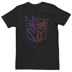 �A�j���L�����N�^�[ �����Y �g�b�v�X T�V���c �g�[�� ���S �O���t�B�b�N Licensed Character Big & Tall Transformers: War For Cybertron Holographic Split Logo Tee Black �u���b�N
