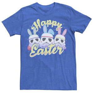 �A�j���L�����N�^�[ �����Y �g�b�v�X T�V���c Licensed Character Men'star Wars Trooper Happy Easter Tee Royal Heather �w�U�[