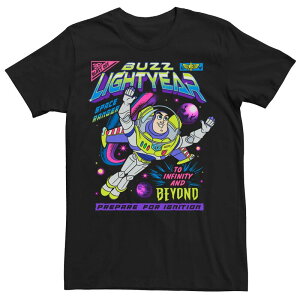�f�B�Y�j�[ �s�N�T�[ �����Y �g�b�v�X T�V���c Disney / Pixar's Toy Story Buzz Lightyear Men's Four Space Ranger Comic To Infinity And Beyond Tee Black �u���b�N