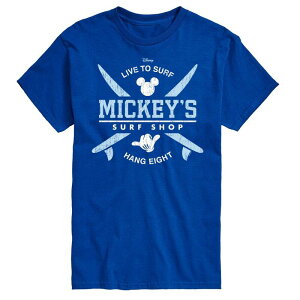 �f�B�Y�j�[ �����Y �g�b�v�X T�V���c �g�[�� �O���t�B�b�N Disney's Mickey Mouse Big & Tall Surf Shop Graphic Tee Blue �u���[