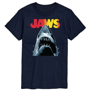 �A�j���L�����N�^�[ �����Y �g�b�v�X T�V���c �g�[�� Licensed Character Big & Tall Jaws Tee Navy �l�C�r�[