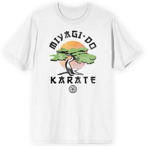 �A�j���L�����N�^�[ �����Y �g�b�v�X T�V���c �O���t�B�b�N Licensed Character Men's Cobra Kai Miyagi-Do Karate Graphic Tee White �z���C�g
