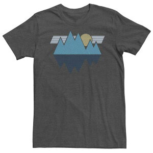 �A���u�����f�b�h �����Y �g�b�v�X T�V���c �g�[�� �O���t�B�b�N Unbranded Big & Tall Sun & Mountains Graphic Tee Charcoal Heather �`���R�[��