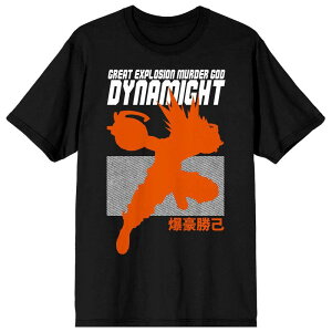 �A�j���L�����N�^�[ �����Y �g�b�v�X T�V���c �O���t�B�b�N Licensed Character Men's My Hero Academia Explosion Graphic Tee Black �u���b�N