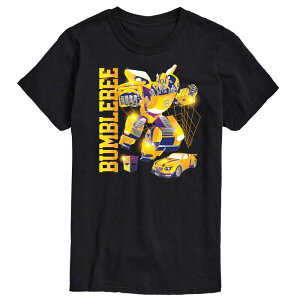 �A�j���L�����N�^�[ �����Y �g�b�v�X T�V���c Licensed Character Men's Transformers Bumblebee Tee Black �u���b�N