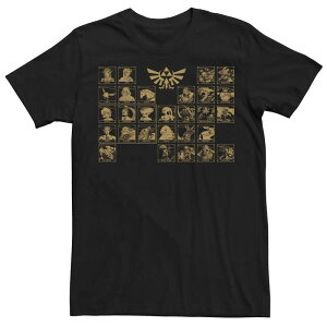 �A�j���L�����N�^�[ �����Y �g�b�v�X T�V���c Licensed Character Men's Nintendo Legend Of Zelda Periodic Table Characters Tee Black �u���b�N