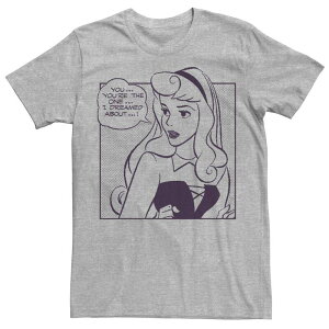 �f�B�Y�j�[ �����Y �g�b�v�X T�V���c �O���t�B�b�N Disney'sleeping Beauty Men's You're The One I Dreamed About Comic Graphic Tee Athletic Heather �w�U�[