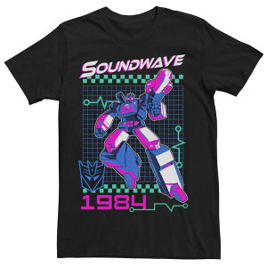 �A�j���L�����N�^�[ �����Y �g�b�v�X T�V���c Licensed Character Men's Transformersoundwave 1984 Tee Black �u���b�N