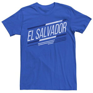 �A�j���L�����N�^�[ �����Y �g�b�v�X T�V���c ���S Licensed Character Men's Gonzales El Slavador Slanted Stripe Logo Tee Royal �X�g���C�v