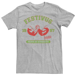 �A�j���L�����N�^�[ �����Y �g�b�v�X T�V���c �W���[�W�[ Licensed Character Men'seinfield Festivus Jersey Collegiatee Athletic Heather �w�U�[