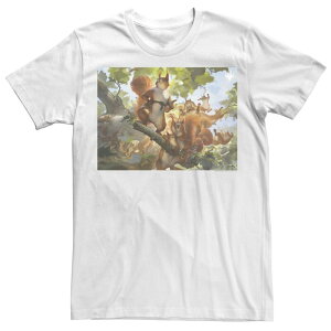 �A�j���L�����N�^�[ �����Y �g�b�v�X T�V���c �g�[�� �O���t�B�b�N Licensed Character Big & Tall Magic: The Gathering Squirrel Mob Graphic Tee White �z���C�g