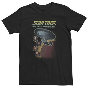 �A�j���L�����N�^�[ �����Y �g�b�v�X T�V���c �g�[�� Licensed Character Big & Tall Star Trek: The Next Generation Group Shot Bubble Portraitee Black �u���b�N