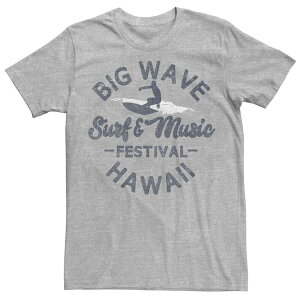 �A�j���L�����N�^�[ �����Y �g�b�v�X T�V���c Licensed Character Men's Big Wave Surf & Music Festival Hawaii Tee Athletic Heather �w�U�[