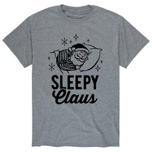 �A�j���L�����N�^�[ �����Y �g�b�v�X T�V���c Licensed Character Men'sleepy Claus Tee Gray �O���[