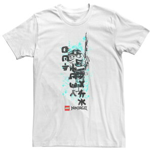�A�j���L�����N�^�[ �����Y �g�b�v�X T�V���c �g�[�� Licensed Character Big & TallEGO Ninjago Ninja Ink Zane Tee White �z���C�g