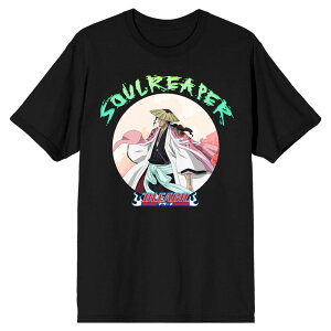 �A�j���L�����N�^�[ �����Y �g�b�v�X T�V���c Licensed Character Men's Bleach Shunsui Sakura Tee Black �u���b�N