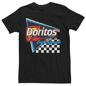 �A�j���L�����N�^�[ �����Y �g�b�v�X T�V���c Licensed Character Men's Doritos Cool Ranch Racing Flag Triangle Tee Black �u���b�N