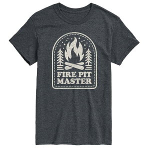 �A�j���L�����N�^�[ �����Y �g�b�v�X T�V���c �g�[�� �O���t�B�b�N Licensed Character Big & Tall Fire Pit Master Graphic Tee Gray �O���[