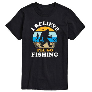 �A�j���L�����N�^�[ �����Y �g�b�v�X T�V���c �O���t�B�b�N Licensed Character Men's I Believe I'll Go Fishingraphic Tee Black �u���b�N