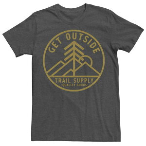 �A���u�����f�b�h �����Y �g�b�v�X T�V���c �g�[�� �O���t�B�b�N Unbranded Big & Tall Get Outside Tree Sun & Mountains Graphic Tee Charcoal Heather �`���R�[��
