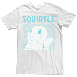 �A�j���L�����N�^�[ �����Y �g�b�v�X T�V���c Licensed Character Men's Pokemon Squirtle Comic Panel Box White �z���C�g