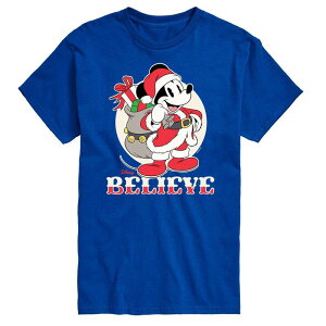 �f�B�Y�j�[ �����Y �g�b�v�X T�V���c �O���t�B�b�N Disney's Mickey Mouse Men's Believe Graphic Tee Royal Blue �u���[